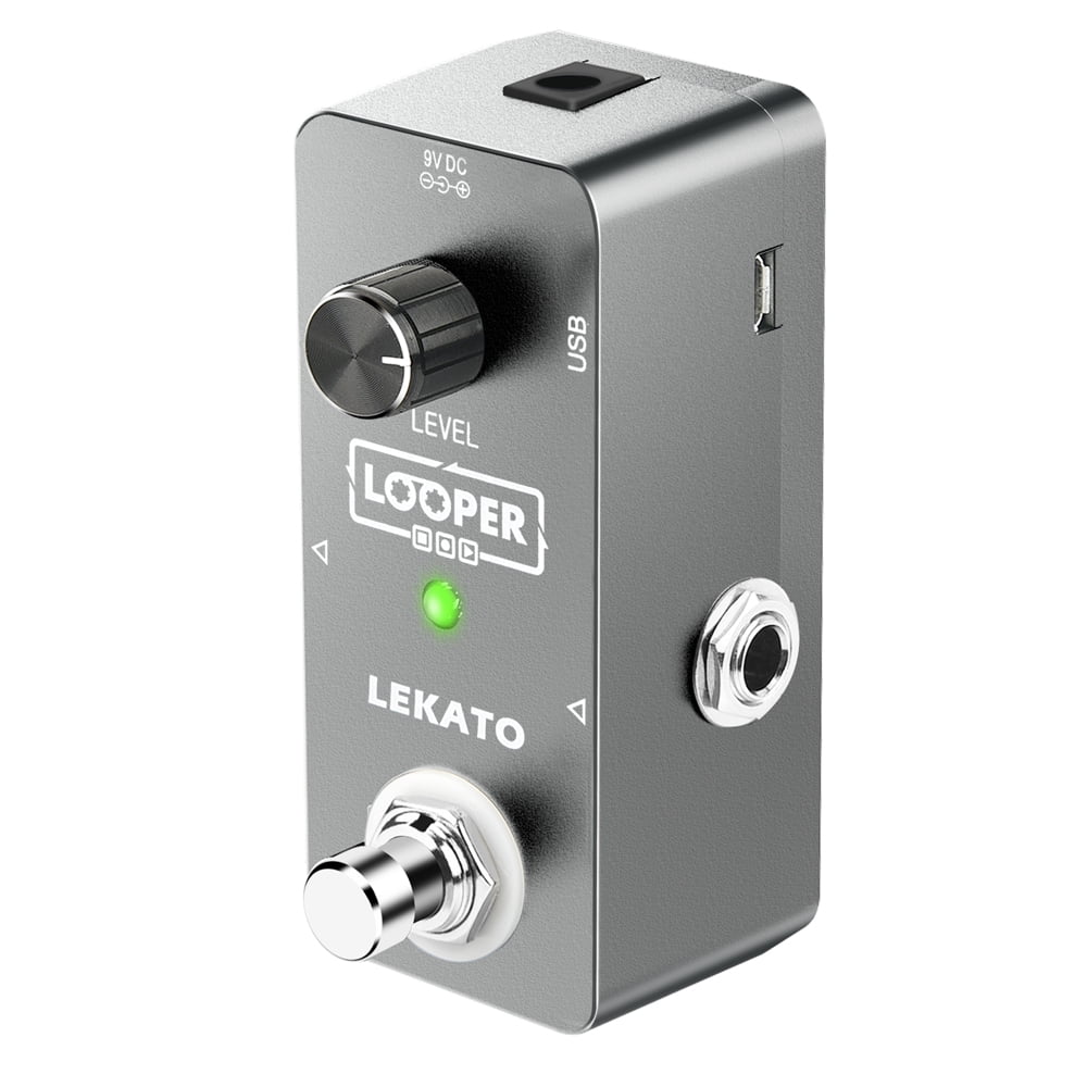 LEKATO Looper Guitar Effect Pedal Looper Guitar Pedal 5 Min Unlimited Overdubs Loop Pedal 300s Single Loop Recording Mini Pedal