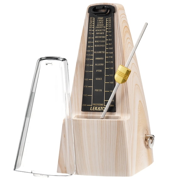 LEKATO Mechanical Metronome Universal Metronome for Piano Guitar Ukulele Violin with Loud Sound Accurate Track Beat Tempo for Beginner