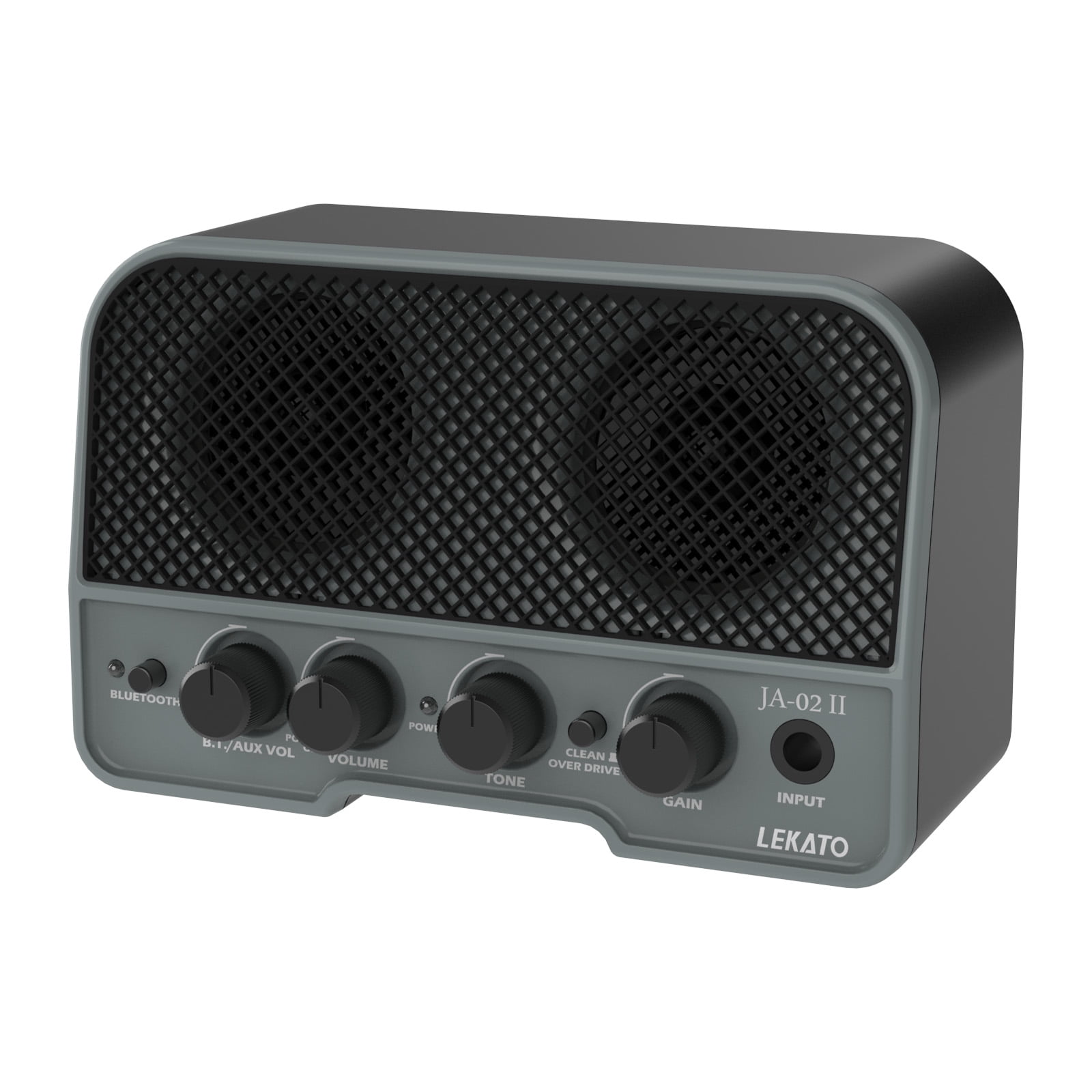 LEKATO Mini Guitar Amp 5W Rechargeable Electric Guitar Amplifier Clean&Overdrive Effects Bluetooth Guitar Amp Portable for Daily Practice