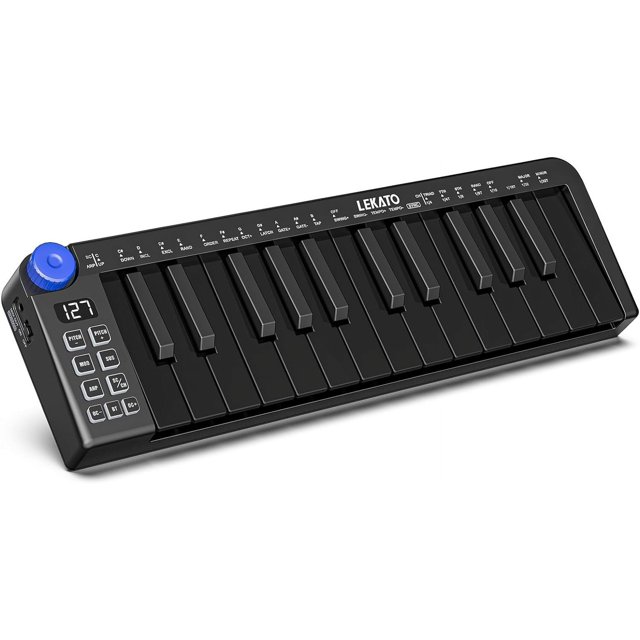 LEKATO Mini MIDI Keyboard 25 Key MIDI Controller Bluetooth MIDI