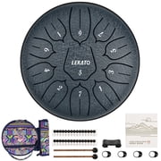 LEKATO Steel Tongue Drum 6 Inch 11 Notes Steel Drum With Bag Beginner Handpan Drum Percussion for Meditation Yoga Musical Education
