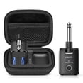 thumbnail image 1 of LEKATO WS-300 Wireless Guitar System with Charging Case 2.4 GHz Rechargeable Audio Wireless Guitar Transmitter Receiver High Fidelity Sound for Guitar Bass and Keyboard, 1 of 11