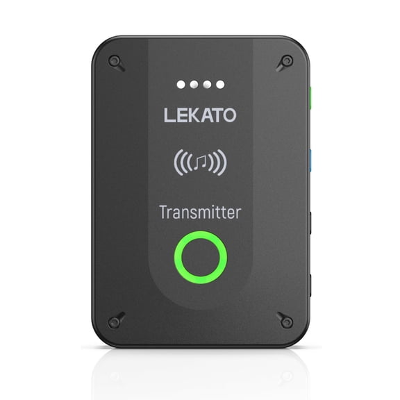 LEKATO Wireless in Ear Monitor System MS-02 Transmitter, Upgraded 2.4G Stereo IEM System Low Latency, Auto-Pairing,One to More, in-Ear Monitoring for Church,Band,Singer,Stage (Only Transmitter)
