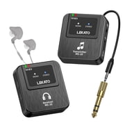 LEKATO Wireless in-Ear Monitor MS-20 2.4G IEM System Low Latency with Beltpack Transmitter Auto-Pairing Receiver OTG Support One to More in-Ear Monitoring for Live Performance Stage Singer Band