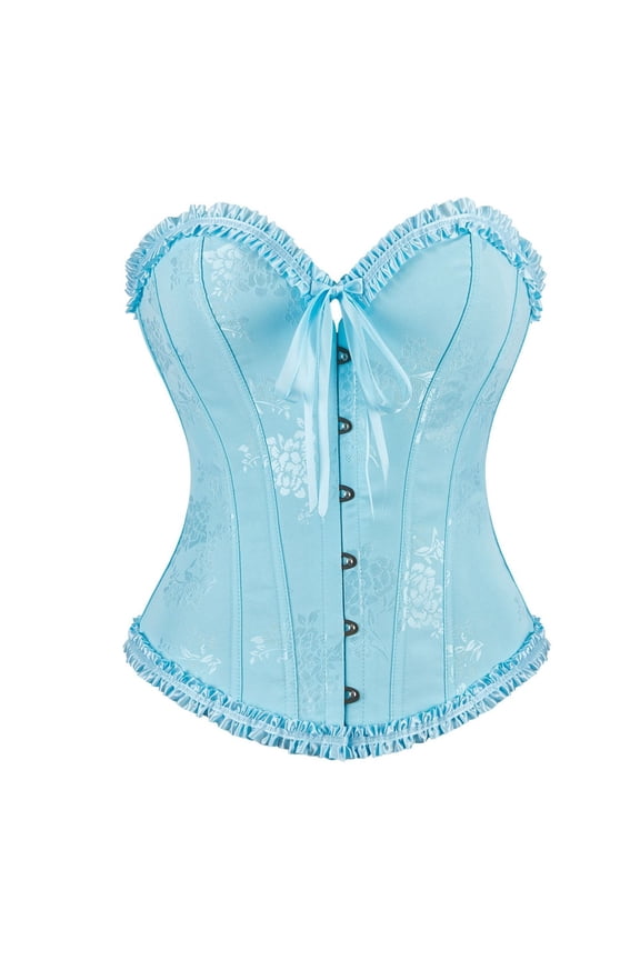 BU2 Overbust Lace Corset Tops for Women Bodyshaper Sexy Corset Top Push Up Bustier Waist Trainer Bustier Top XXL