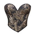 thumbnail image 1 of LEKDFST Black Overbust Corset Tops For Women Dress Floral Elegant Retro Bodycon Bustier Top Lingerie Bodyshaper XXXXL, 1 of 5