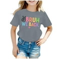 thumbnail image 1 of LEKDFST First Day of School Shirt for Girls Boys Pre Kindergarten 1st 2nd 3rd Grade Back to School T-Shirts Unisex Kids Short Sleeve Graphic Tees Light Gray 10-11 Years, 1 of 5