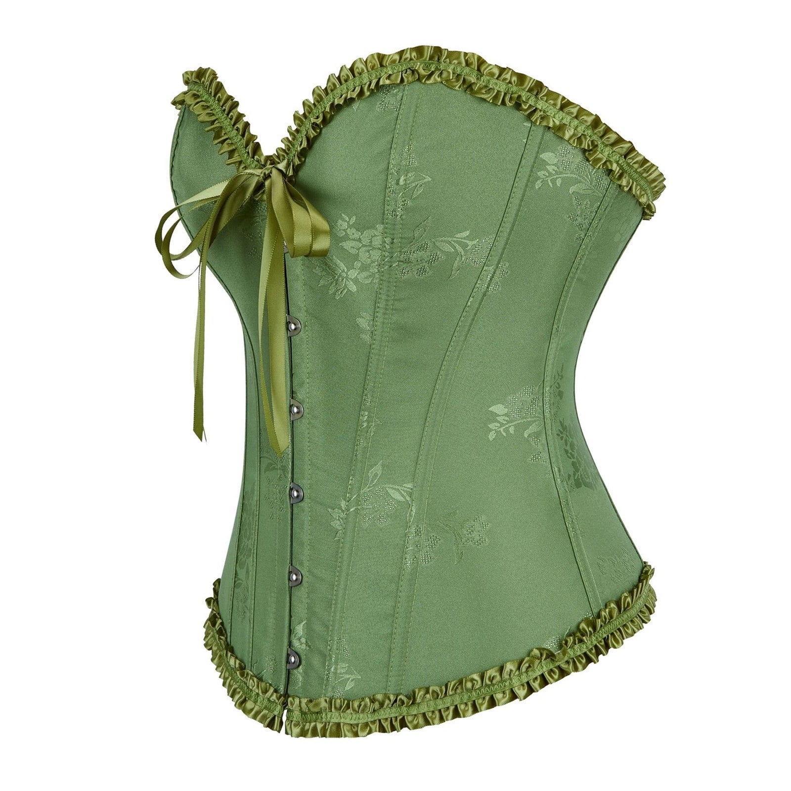 Vrouwen Overbust Sweetheart Lace Up Bones Corset Bustier Tops Underbust