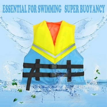 LEKDFST Kids Swim Vest Boys Girls Learn To Swim Toddler Life Jacket Swimming Aid for Pool Beach Float Jacket 2-6 Years Yellow