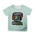 thumbnail image 1 of LEKDFST Kindergarten Graphic Tees for Kids Girls Boys Back to School T-Shirts Watch Out Kindergarten Here I Come Graphic Tops Mint Green 12-13 Years, 1 of 4