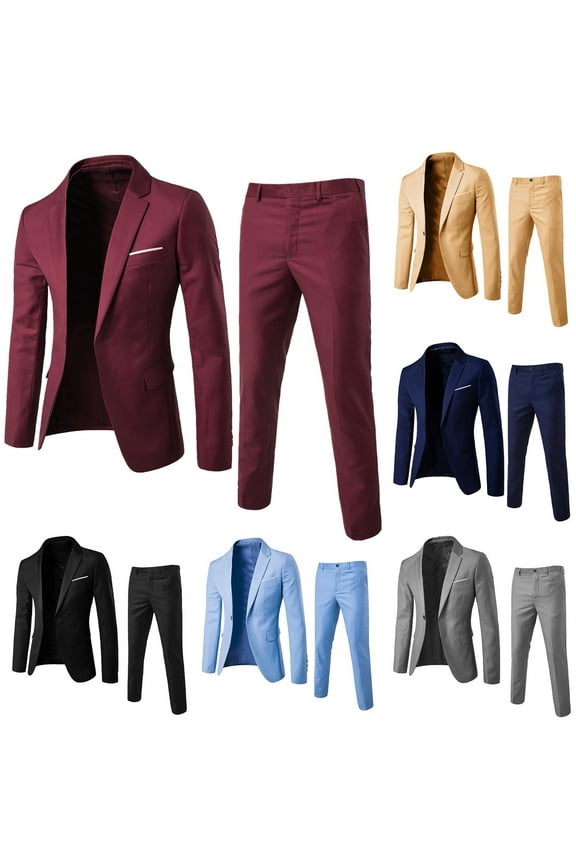 Men's 3 Piece Slim Fit Suit Set One Button Blazer Jacket Vest Pants with Tie Mens Suit for Party Wedding Business Black M