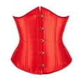 thumbnail image 1 of LEKDFST Red Corset Tops for Women Waist Training Corsets Steel Boned Hourglass Steel Bone Underbust Steampunk Bustier Tops XXL, 1 of 4