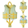 thumbnail image 1 of LEKDFST Toddler Swim Vest for Kids Float Jacket Girls Boys Float Swimwear with Duel Adjustable Safety Strap for 2-9 Year Old Children 9-12 years Sky Blue, 1 of 6