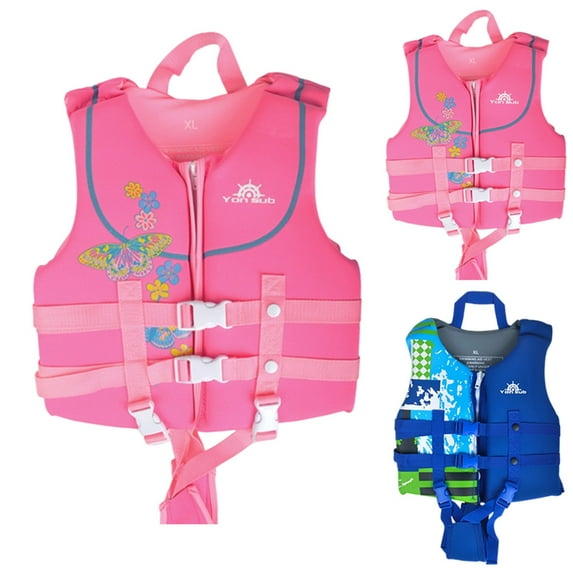 LEKDFST Toddler Swim Vest, Kids Swimming Floaties Jacket for 20-30-40-50 lbs Girls Boys for Boating, Pool, Beach, Learn to Swim 2-3 Years Pink