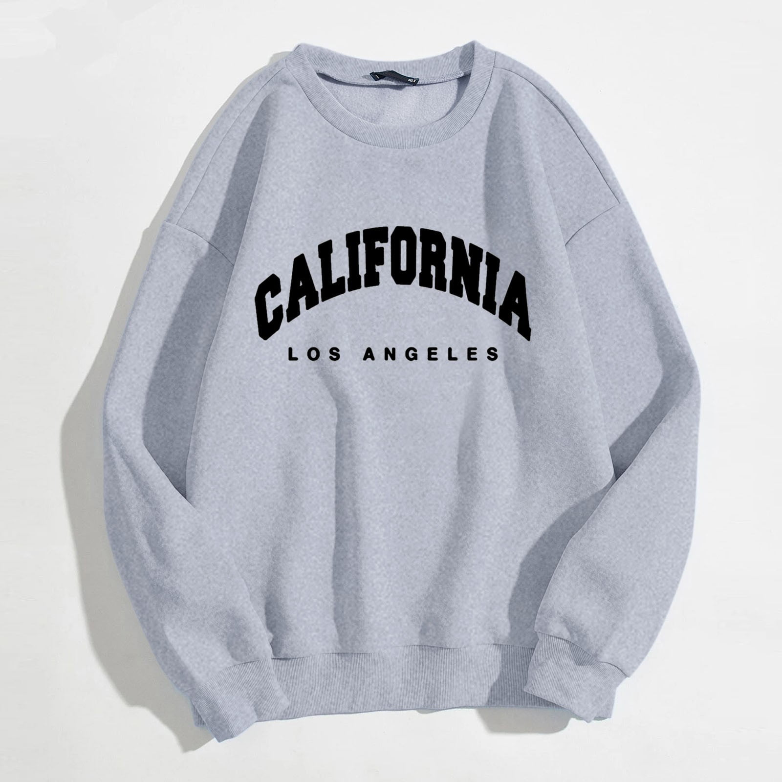 LEKDFST Womens Oversized Sweatshirt Los Angeles California