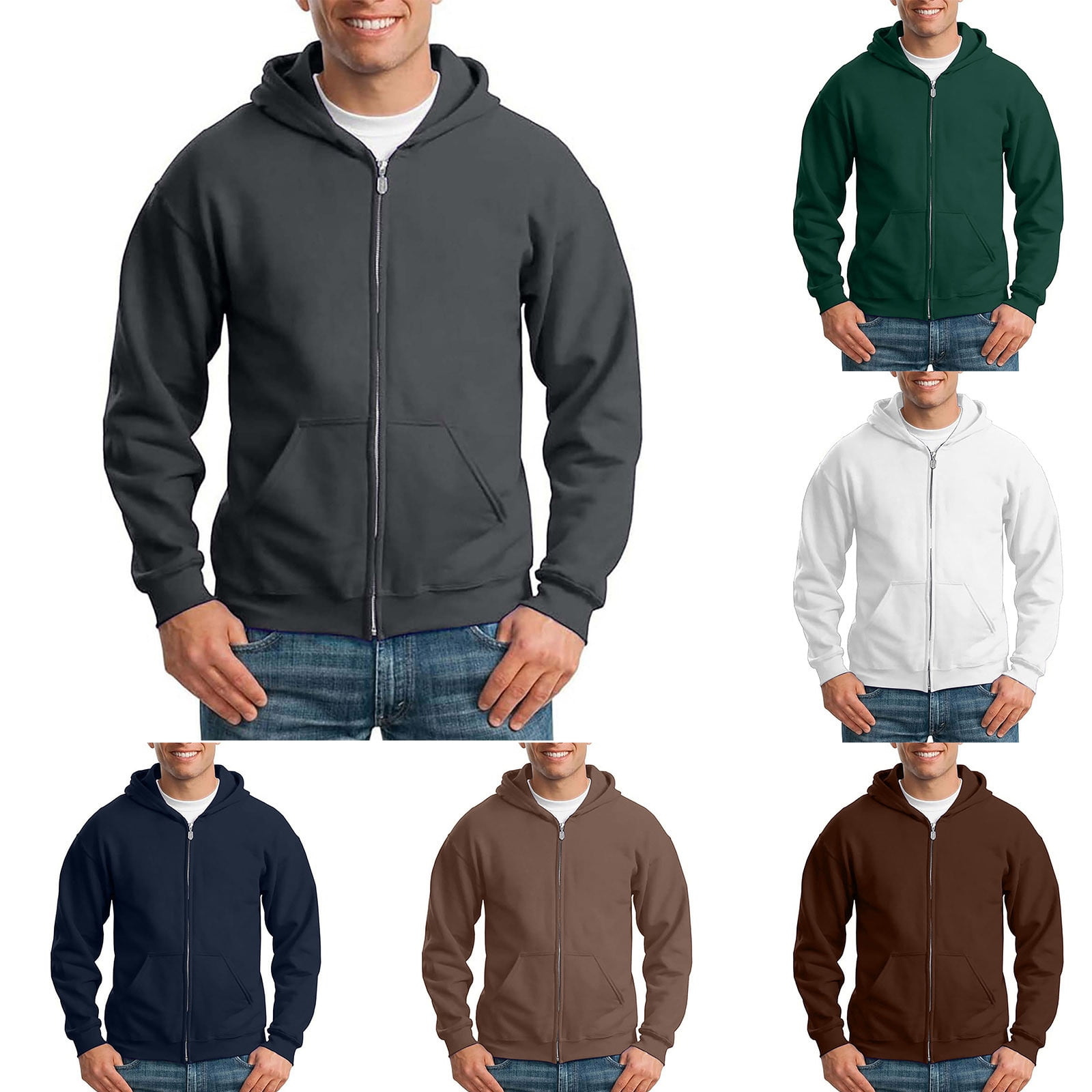Lee Men's Casual Hooded Sweatshirt - Regular Fit, Terry Fleece, Drawstring Hood, College Logo, Navy - View #4