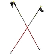 LEKI Nordic Walking Carbon Blade Race Vario Walking Poles Red 130cm-150cm