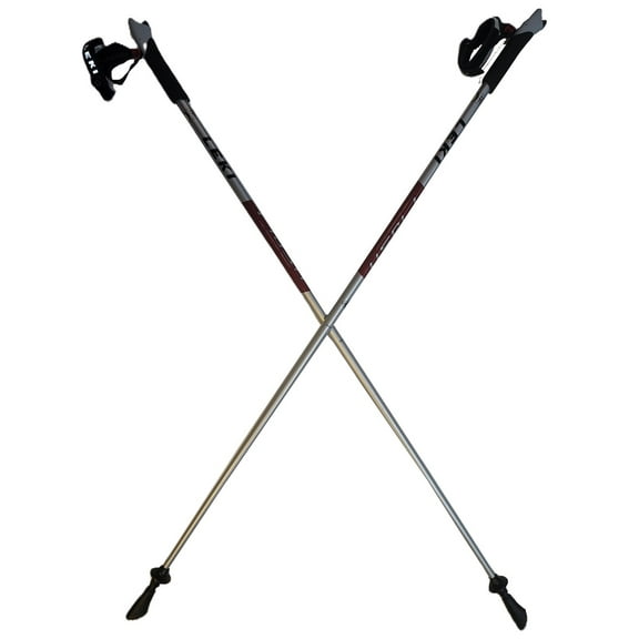 LEKI Nordic Walking Flash AirFOIL HTS 6.0 Series Walking Pole Silver/Maroon 120cm