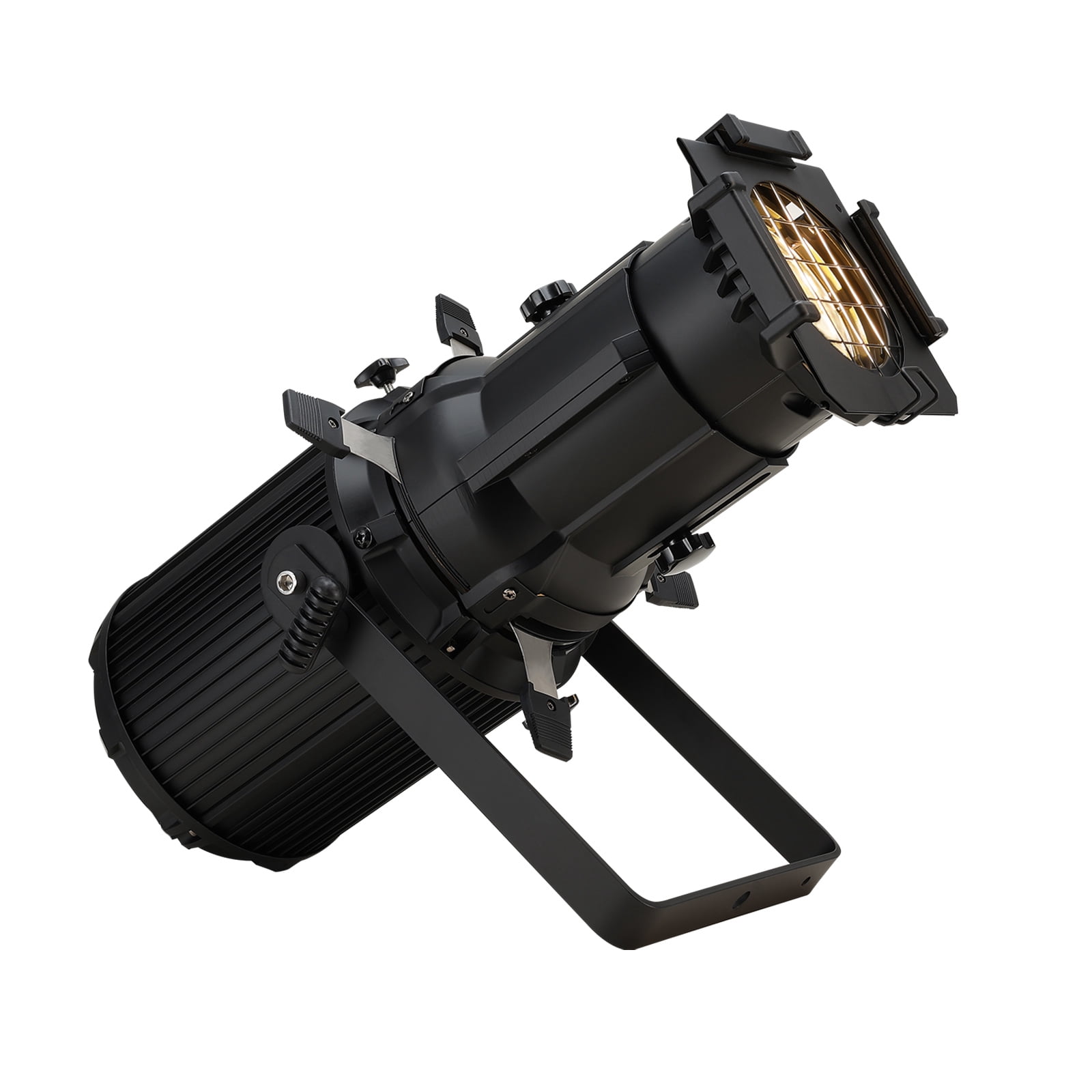 LEKO Profile Stage Spotlights LED 300W Cool White+Warm White 19° Beam Angle 3200K-6500k Par Ellipsoidal Lights Manual Focus Four-Leaf Manual Cut Light Barrier DMX512 Par DJ Lights for Party Bar Show