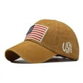 thumbnail image 1 of LEKODE American Flag Hat Caps for Men Bucket Hat Funny Visor Trucker Baseball Cap Hat Distressed Patriotic Hat Embroidery Hat Adjustable Baseball Cap Mens Baskeball Cap Sun Hat Yellow One Size, 1 of 6