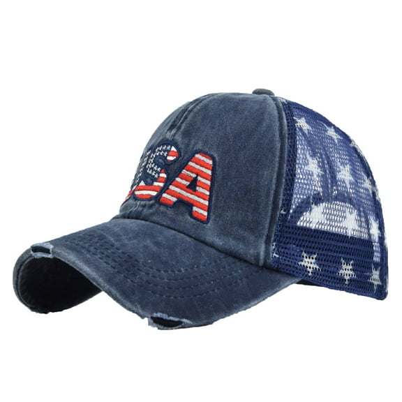 LEKODE American Flag Hat Eagle Baseball Cap Adjustable Baseball Cap Caps for Men Golf Visor Hat Mens Baskeball Cap S Mesh Cap Uv Protection Cap Beach Fishing Hat Sun Hat Funny Visor Blue One Size