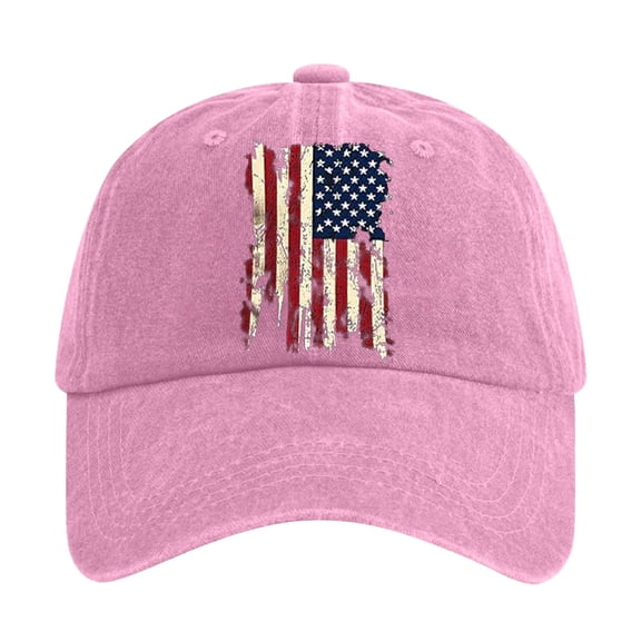 LEKODE American Flag Hat Golf Visor Hat Eagle Baseball Cap Casual Hat Ssummer Mesh Cap Usa Baseball Cap Sun Visors for Unisex Summer Baseball Cap Hat Snabpack Baseball Cap Embroidered Hat Pink a