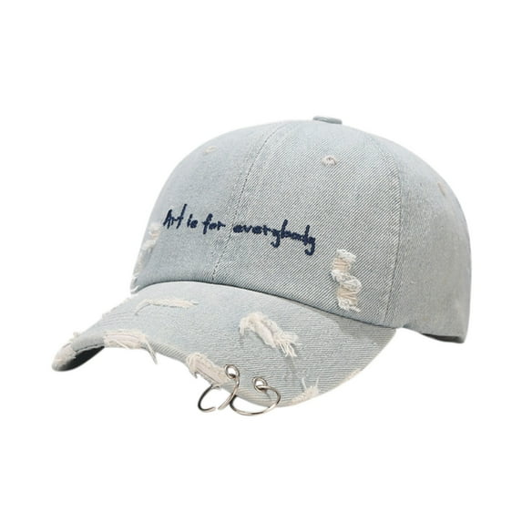 LEKODE Baseball Hat for Women Gym Hats for Men American Hats for Men Golf Gear for Men Camo Cap Ladies Summer Hats Golf Hats Men Blue One Size