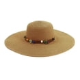 thumbnail image 1 of LEKODE Beach Sun Straw Hats for Women, UV Sun Protection Wide Brim Summer Straw Hat Foldable Packable Roll up Cap Khaki One Size, 1 of 3