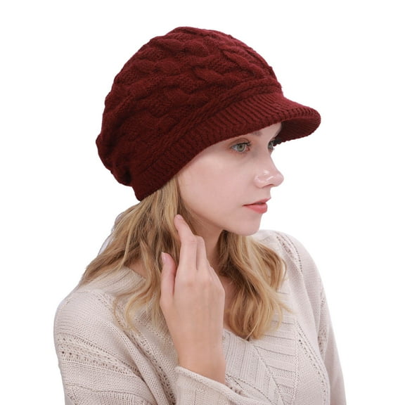 LEKODE Beret Hats for Women Artist Hat Warm Hats for Women Newsboy Caps for Women Berets for Men Mens Caps Women's Berets Red 1 One Size