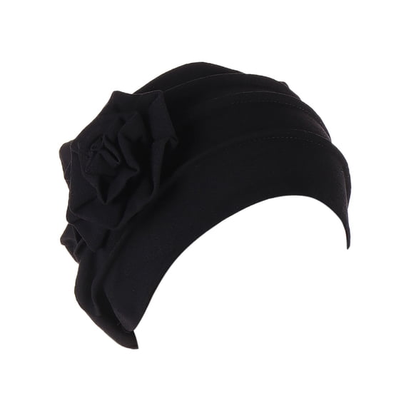 LEKODE Boho Headband Head Scarves for Women's Hair Head Turbans for Women Women Head Scarf Head Scarves for Women Sweatbands for Women Turban for Men Black One Size