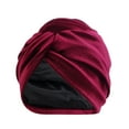 thumbnail image 1 of LEKODE Chemo Turbans for Women Satin Lined Beanie for Women Silk Head Wrap Silk Hair Cap Summer Beanies Turban Caps for Women Headwrap Scarf Red One Size, 1 of 1