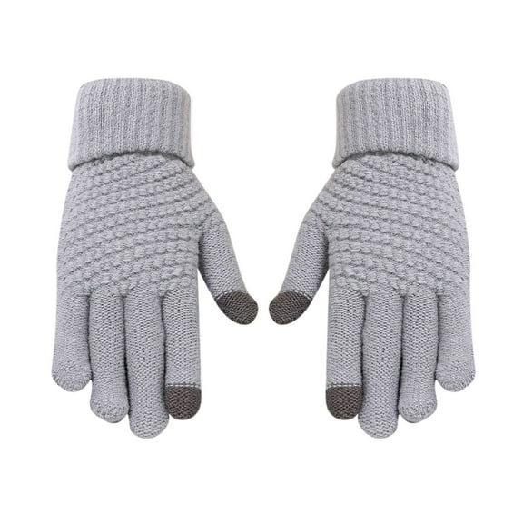 LEKODE Cold Weather Gloves Warm Gloves Hiking Gloves Winter Gloves for Women Biking Gloves Women Warming Gloves for Cold Weather Women Gloves Gray One Size