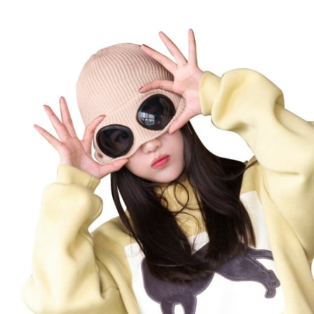 LEKODE Crochet Hats Mens Beanie Beanie Hat Summer Beanie for Men Winter Hat Knit Hat Beanies Hats Men Beige One Size