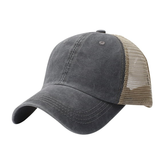 LEKODE Denim Hats for Women Baseball Hats Tennis Hat Men Caps Mens Flat Hats Cowboy Trucker Hat Sun Hats for Men with Uv Protection Gray One Size