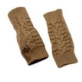 thumbnail image 1 of LEKODE Exercise Gloves Fingerless Gloves for Women Knit Gloves Hiking Gloves for Men Winter Gloves Men Women Gloves Womens Winter Gloves Winter Glove Khaki One Size, 1 of 3