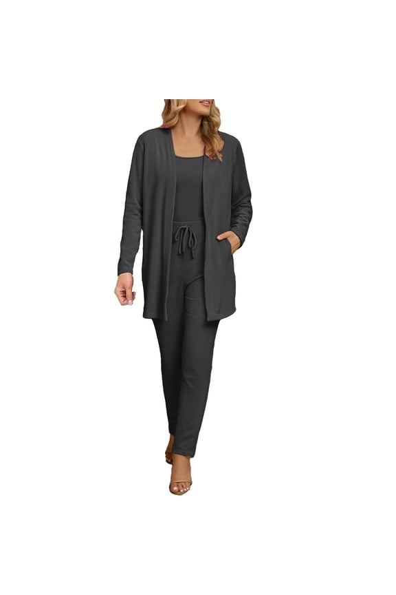 Fall Sets for Women Yoga Sets for Women Going Out Set Yoga Set Sweatpants Set for Women Comfy Sets for Women Comfort Sweat Set Black S