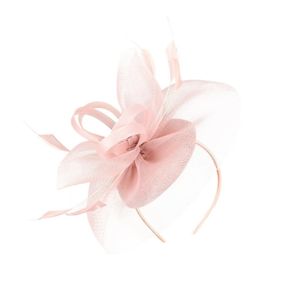 LEKODE Fascinator Headband Fancy Hats for Women Tea Hats Tea Party Hat Fashion Hats for Women Fascinators Hats for Women Party Hats Pink One Size
