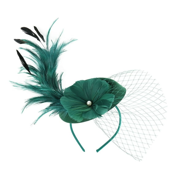LEKODE Fascinator for Women Fascinator Hat Tea Hats Tea Party Accessories for Women High Tea Hats for Women Head Piece for Women Fascinator Headband A One Size