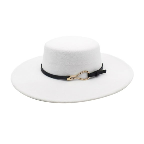 LEKODE Fedoras for Men Dress Hats for Women Top Hat Mens Hats Caps for Women Bucket Hats Womens Top Hat White One Size