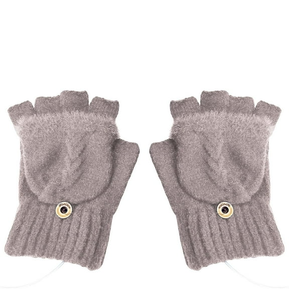 LEKODE Fingerless Gloves for Women Thermal Gloves for Women Hiking Gloves Women Gloves Thermal Gloves Men Gloves Winter Hiking Gloves for Men Winter Gloves Men Warming Gloves Khaki One Size
