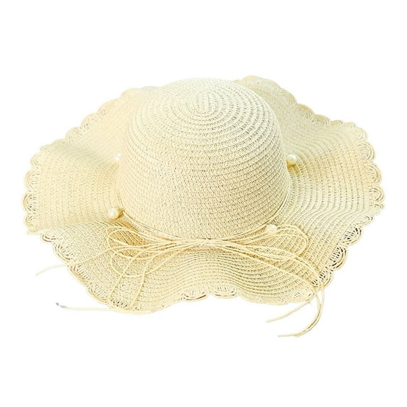 LEKODE Fishing Hat for Men Bucket Hat Sunhat Women Fishing Hat Straw Hats for Women Womens Beach Hat Straw Cowboy Hats for Women Beige 2 One Size