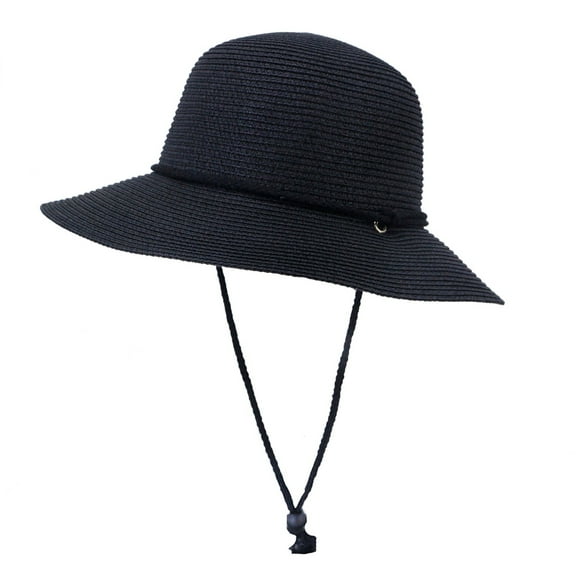 LEKODE Fishing Hats for Men Sun Protection Mens Sun Hat Camo Hat for Men Women's Hats & Caps Sunhat Women Men's Straw Hat Sun Hats for Women Wide Brim Black One Size
