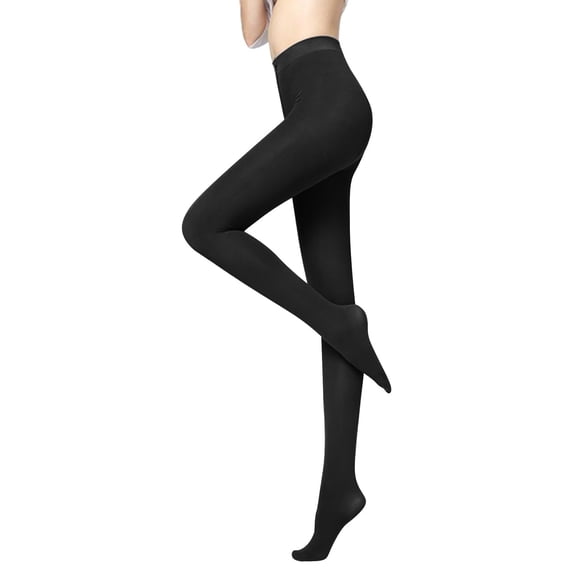 LEKODE Fleece Lined Tights Thick Tights for Women Lined Tights for Women Fleece Lined Leggings Women Leggings for Women Stretch Pants for Women Black One Size