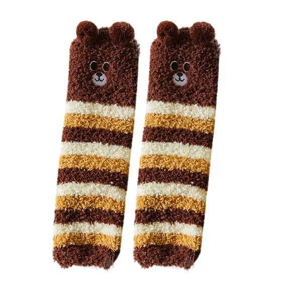 LEKODE Fuzzy Socks for Women Sleep Socks for Women Plus Size Socks Hospital Socks Soft Socks Cute Socks Casual Breathable Socks Winter Home Sleeping Slipper Socks Womens Socks Multicolor One Size