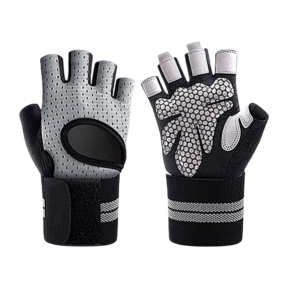 LEKODE Gloves for Working Out Bike Gloves Work Gloves Exercise Gloves Weight Gloves Sun Gloves Driving Biking Running Mountain Bike Gloves Grip Gloves Sun Protection Gloves Gray Nylon,Spandex