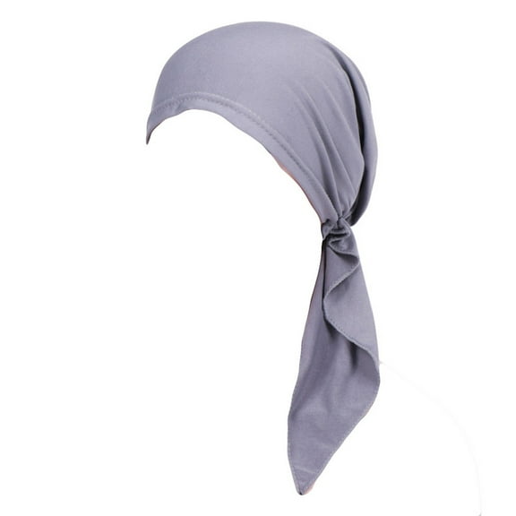 LEKODE Head Scarves for Women Ladies Head Scarves Mens Turban Head Wrap Scarf Head Women Head Scarves Hair Caps for Women Womens Head Wraps Gray One Size