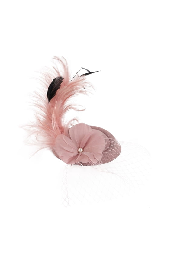 High Tea Hats for Women Feather Headband Fasteners Hats for Women Fascinators Hats for Women Women's Fascinators Vintage Hat Tea Party Accessories for Women D One Size
