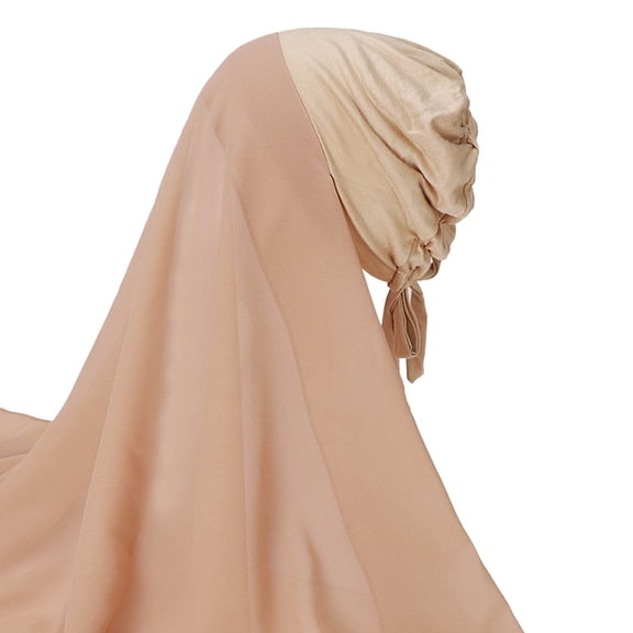 LEKODE Hijab Scarf Gauze Scarf Hair Scarf for Women Long Scarf for Women Winter Scarves Women Scarf Winter Scarf Beige One Size