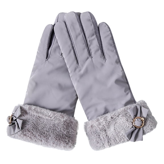LEKODE Hiking Gloves Womens Gloves with Touchscreen Fingers Cycling Gloves Warming Gloves Womens Winter Gloves Thermal Gloves for Women Gloves Winter Gloves Men Gray One Size