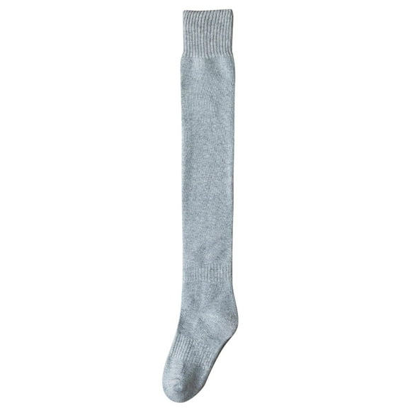 LEKODE Knee High Socks for Women Thermal Socks Thick Socks Women Long Socks Men Socks for Women Socks Men’s Socks Gray One Size